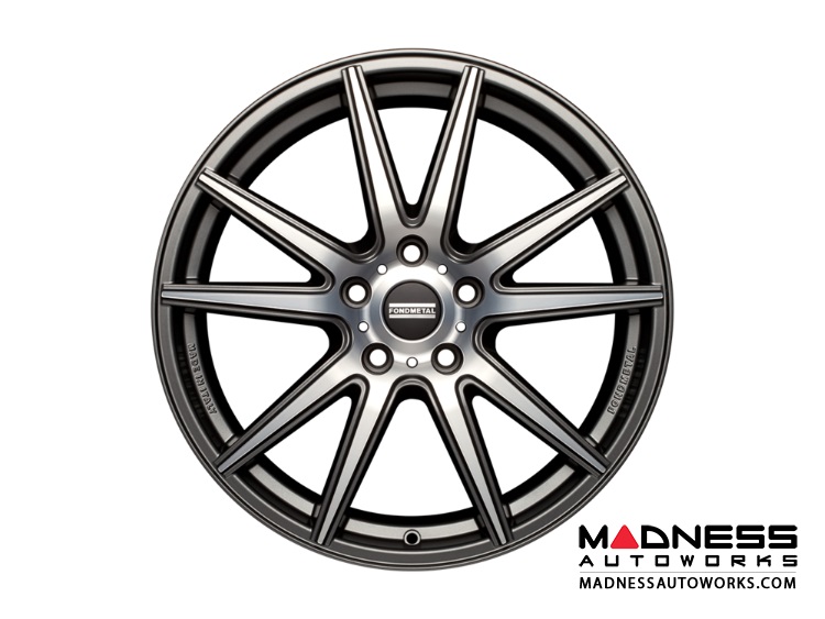 Maserati GranTurismo Custom Wheels by Fondmetal - Matte Titanium Machined